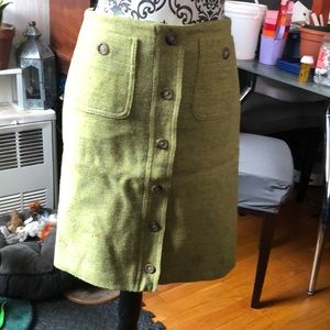Lime Wool Kors Skirt